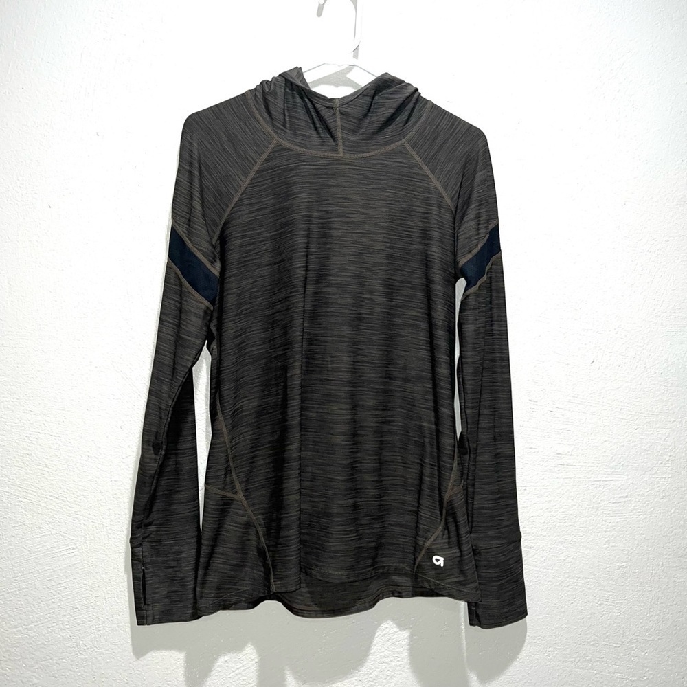 Gap Fit Olive Green Long Sleeve Hoodie Athletic Activewear Pullover